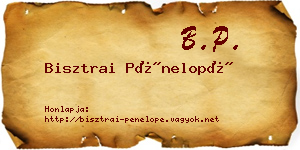 Bisztrai Pénelopé névjegykártya